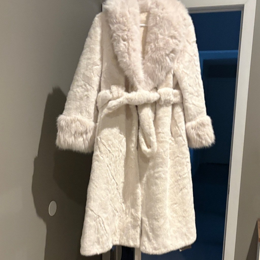 Luxurious Cream Kids Coat